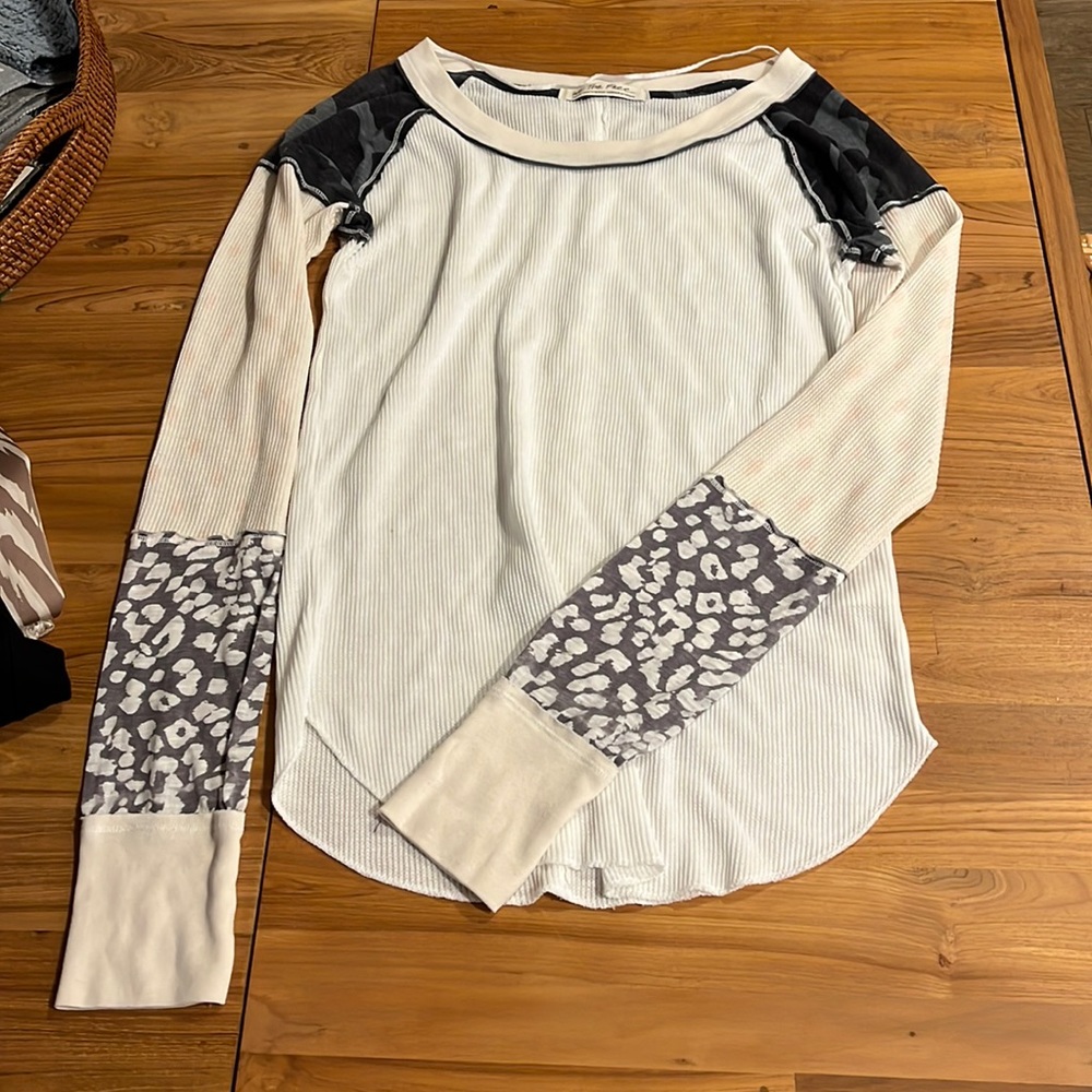 Free People Waffle Knit Long Sleeve